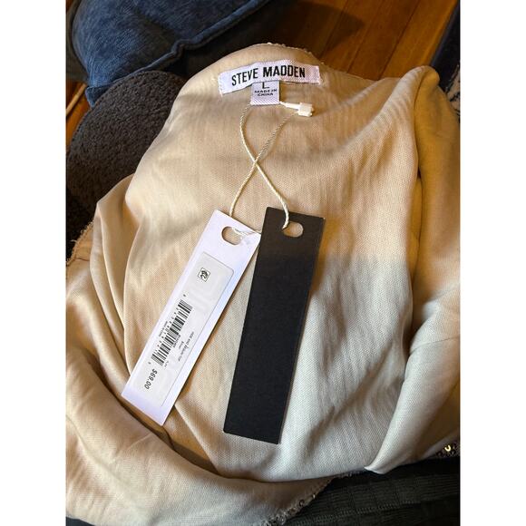 NWT STEVE MADDEN Stretch Sequin Camisole Sz. L - Picture 3 of 6